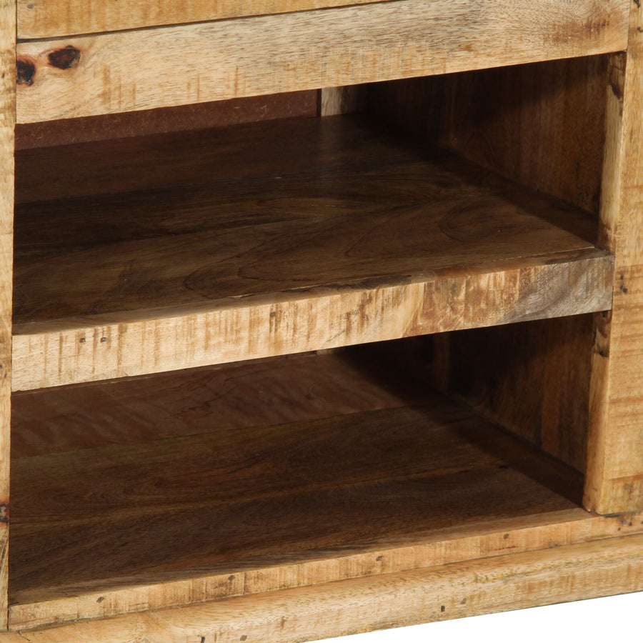Schoenbank 110X35X50 Cm Massief Mangohout