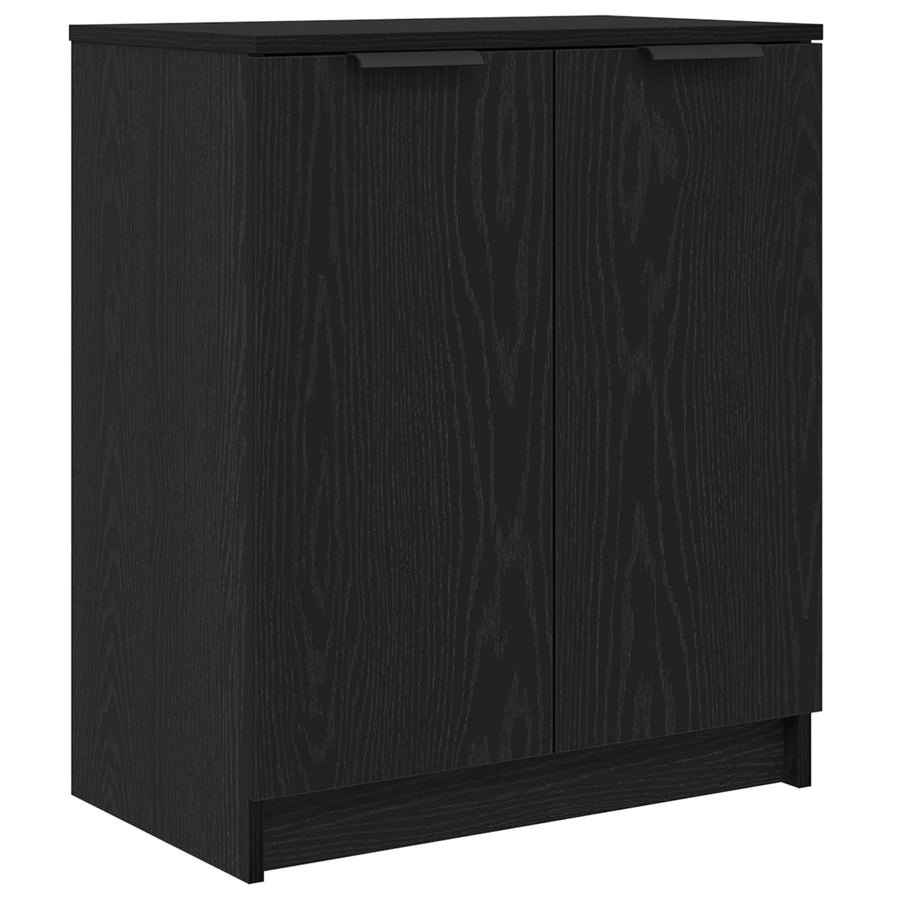 Schoenenkast Zwart Eik 59X35X70 Cm Gebeitst Hout