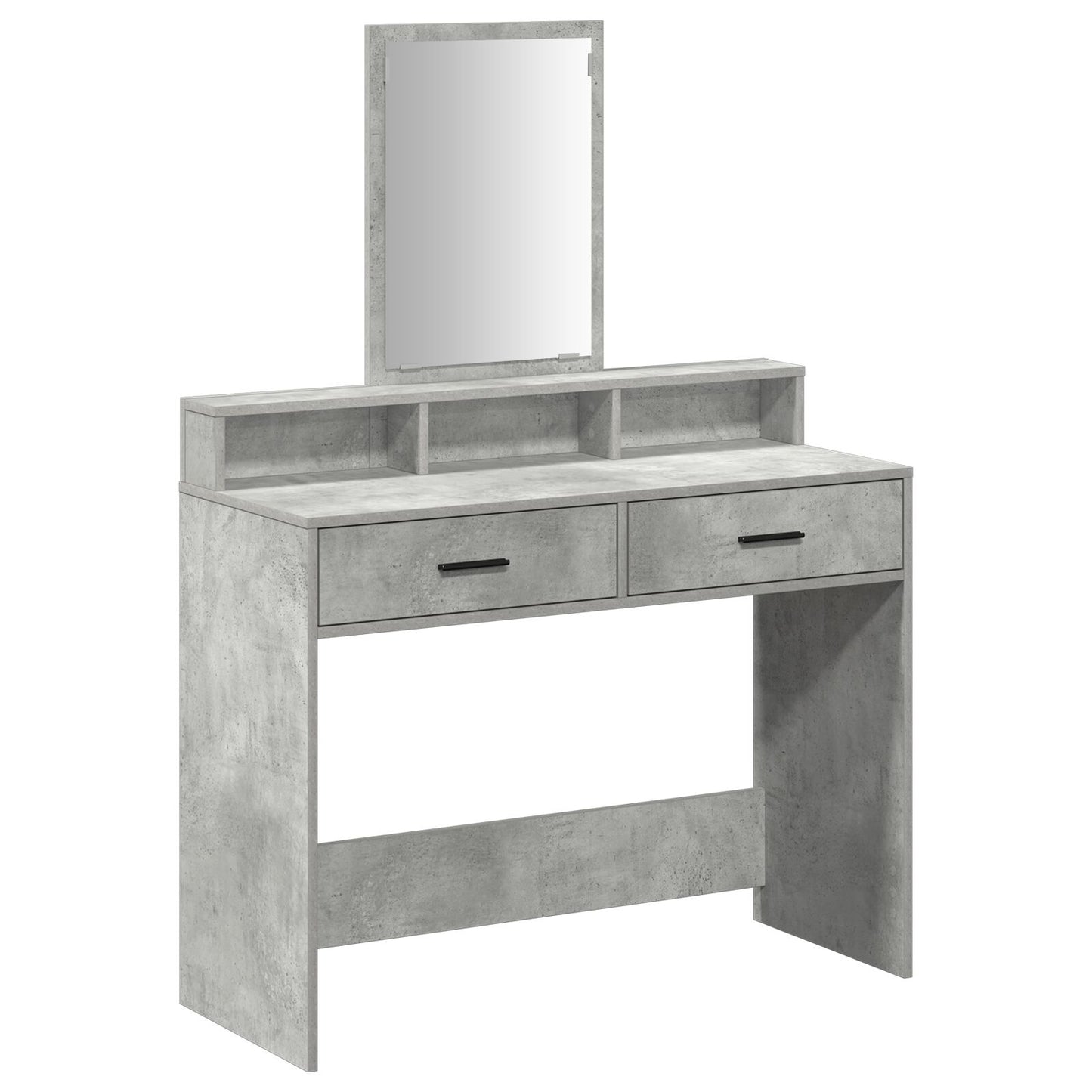 Kaptafel Met Lades Betonnen Grijs 100 x 41 x 140 cm Beton grijs