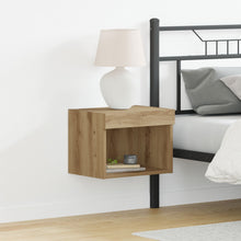 Wandkast Met Led-Verlichting Artisan Eiken 40X30X30 Cm