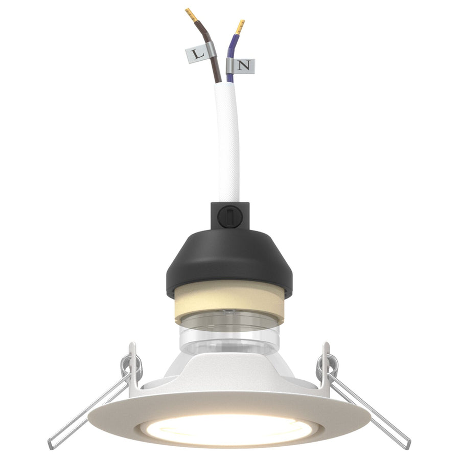 Lampen Set Van 12 Kunststof 9 Cm Inbouw Plafondlampen Wit