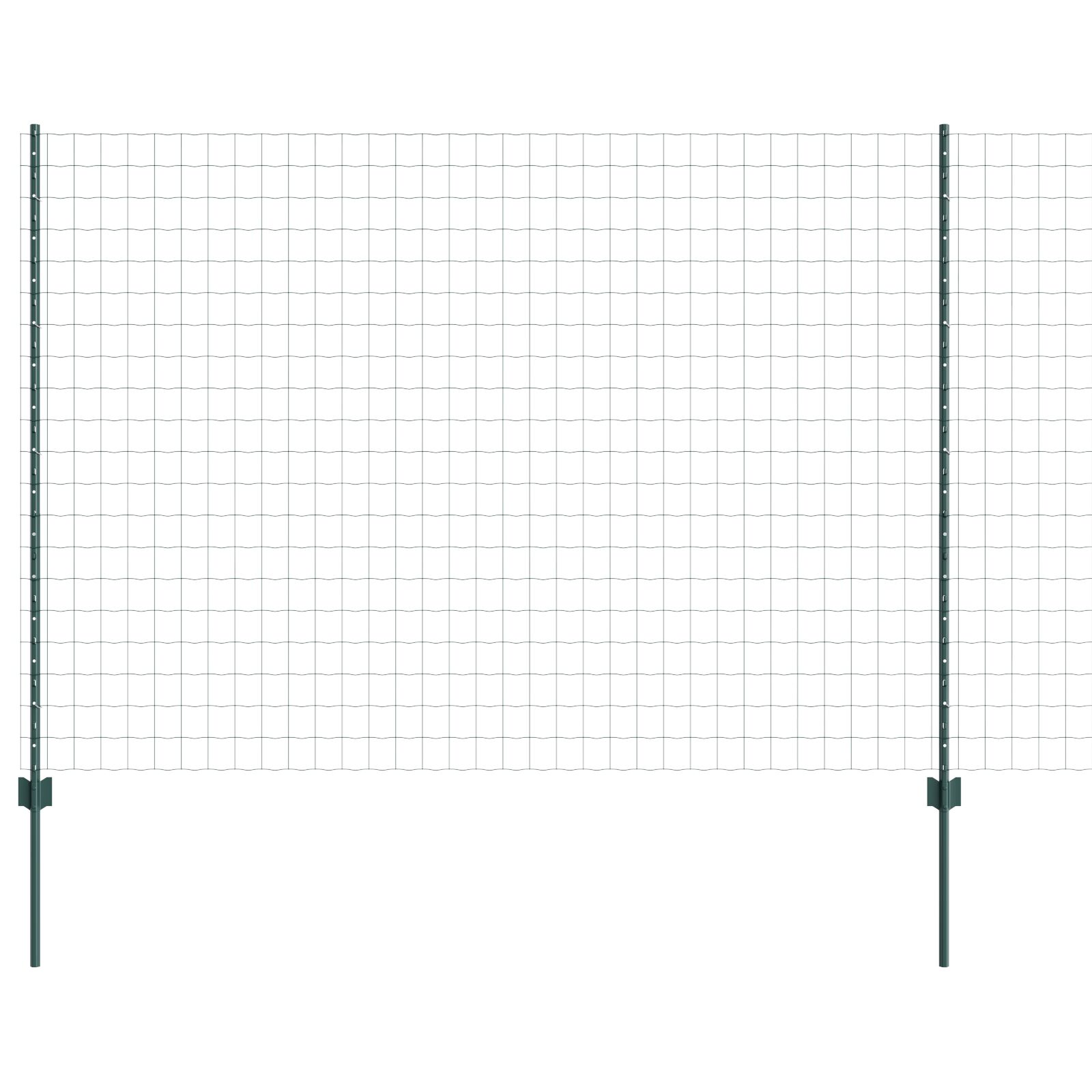 Euro Hek Set Van 2 Groen Poedergecoat Staal 10 X 1,6 M Duurzaam