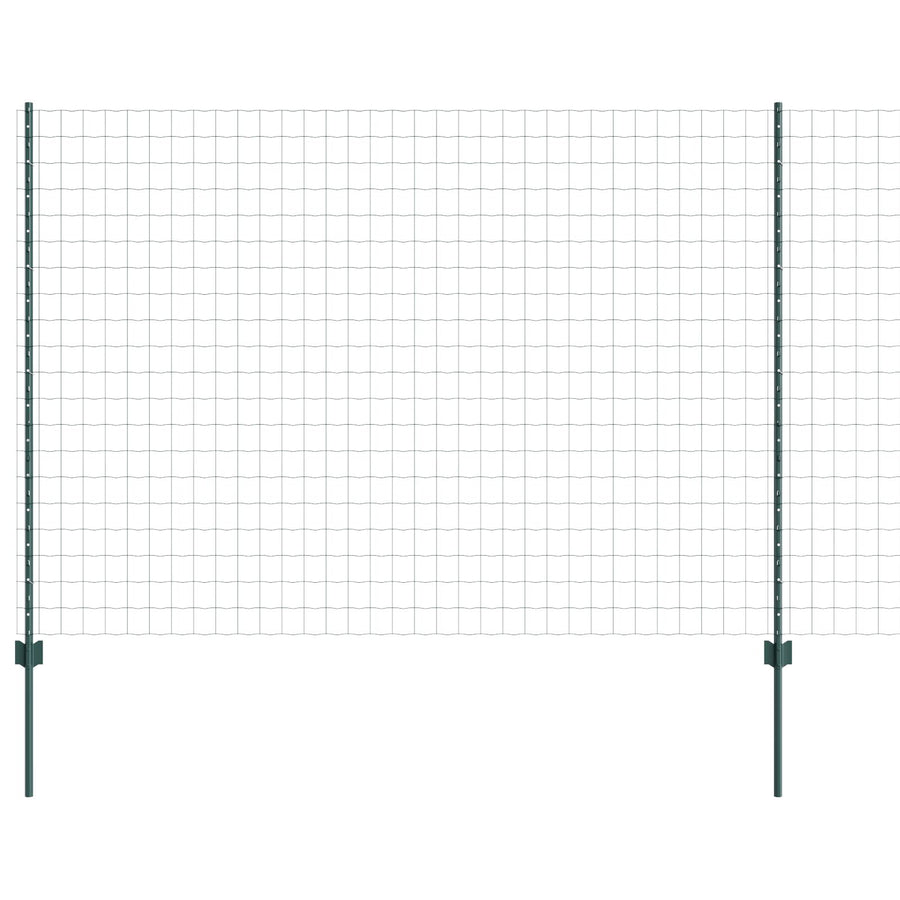 Euro Hek Set Van 2 Groen Poedergecoat Staal 10 X 1,6 M Duurzaam