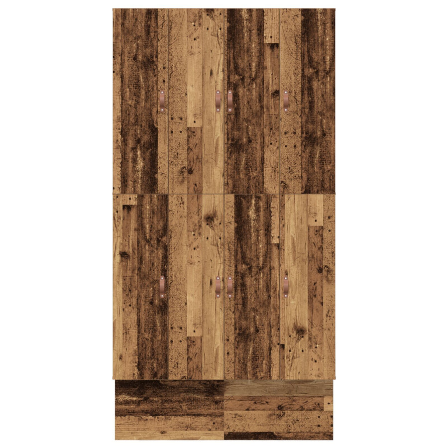 Opbergbedframe Oud Hout 120X200 Cm Artisanaal Eiken
