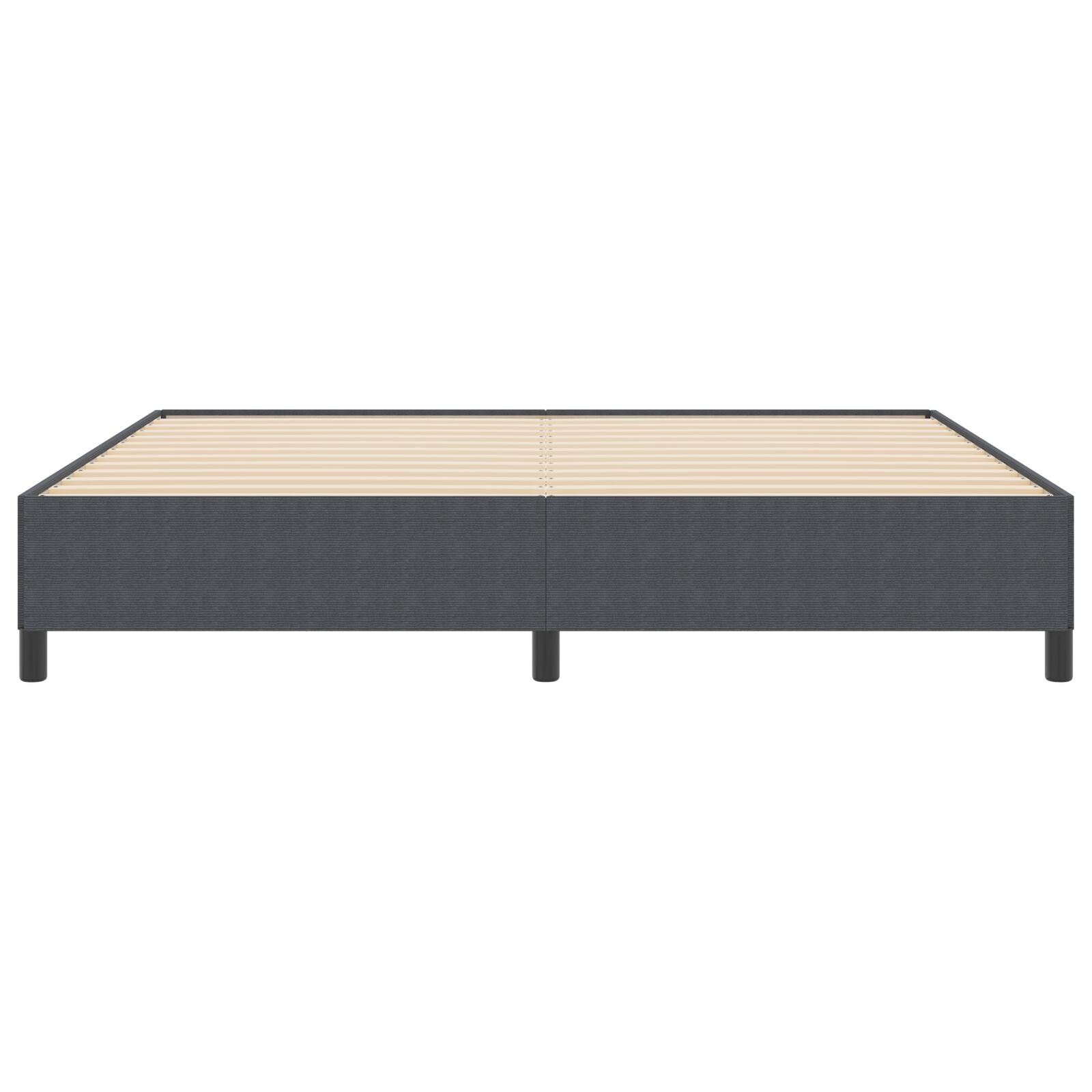 Bedframe Corduroy Stof Donkergrijs 200 x 200 cm