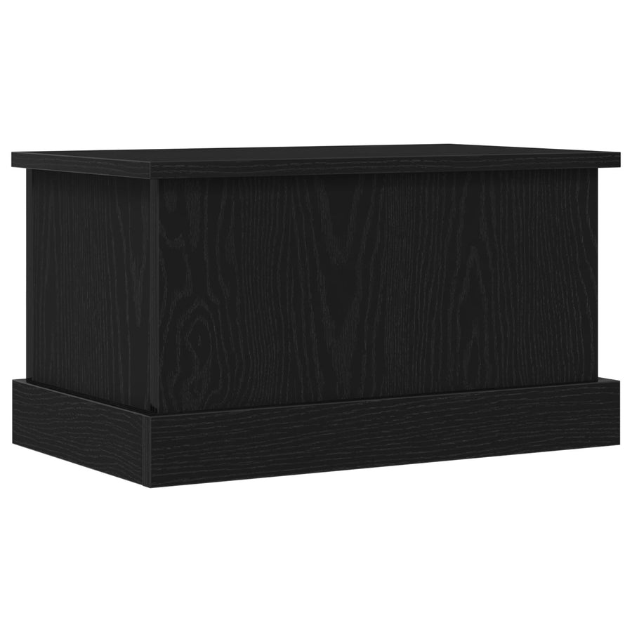 Opbergdoos Zwart Eiken 50X30X28 Cm Samengesteld Hout