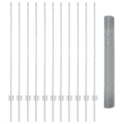 Draadhek 1,2 x 25 m staal zilver