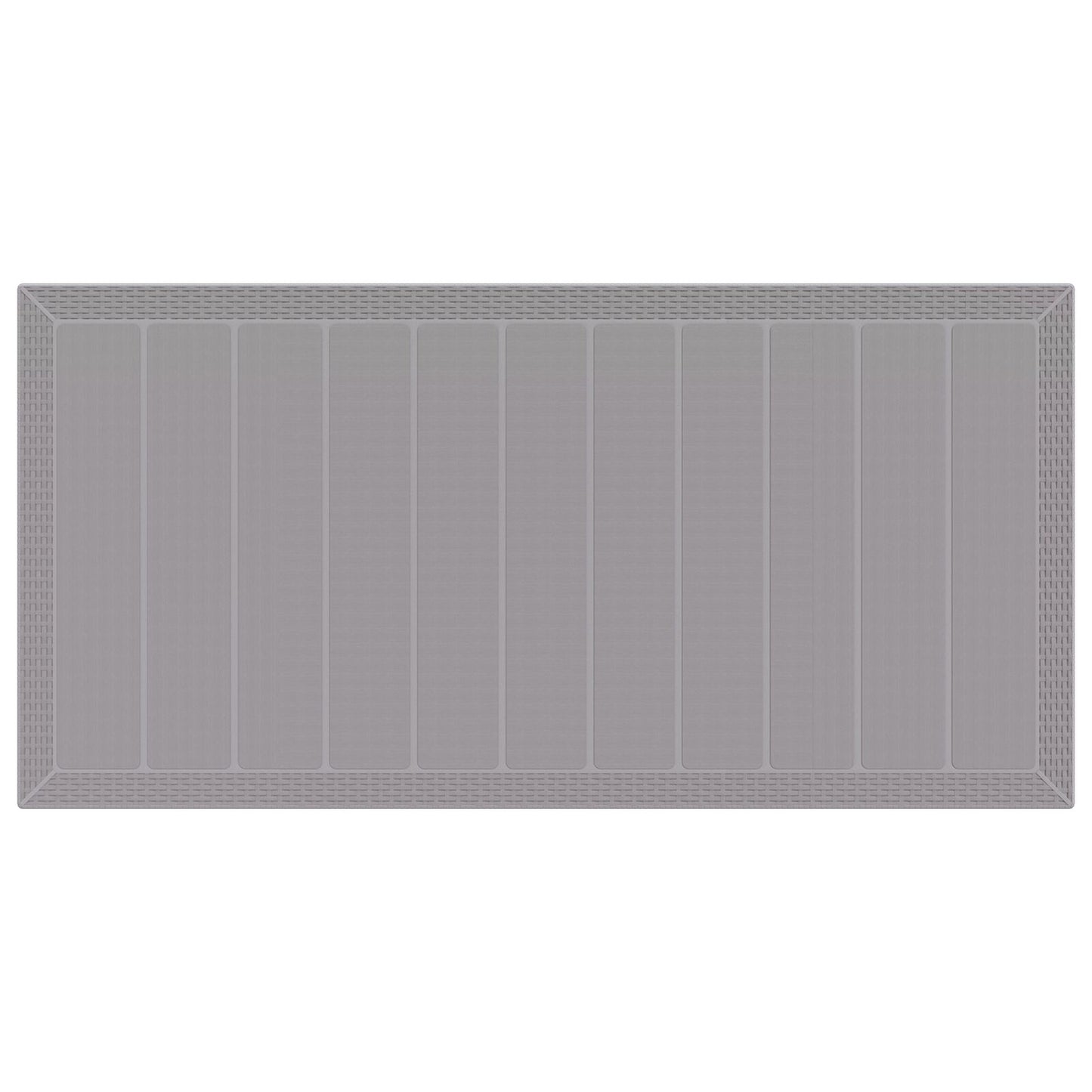 Tuin Tafel 200X100X73 Cm Poly Rattan Lichtgrijs 2 m