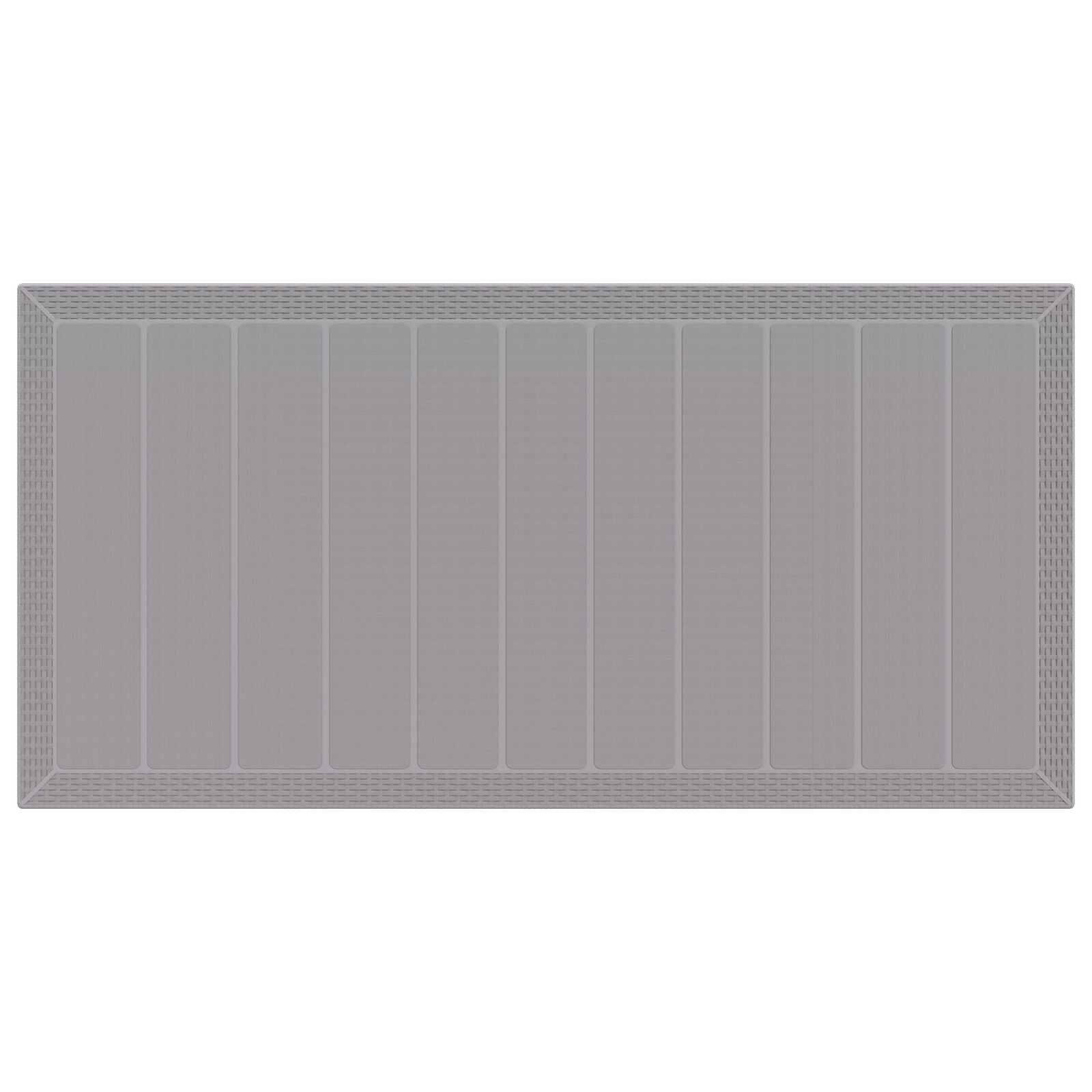 Tuin Tafel 200X100X73 Cm Poly Rattan Lichtgrijs 2 m