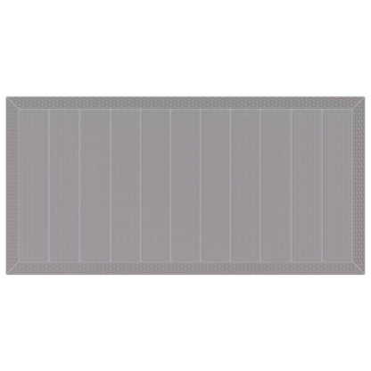 Tuin Tafel 200X100X73 Cm Poly Rattan Lichtgrijs 2 m