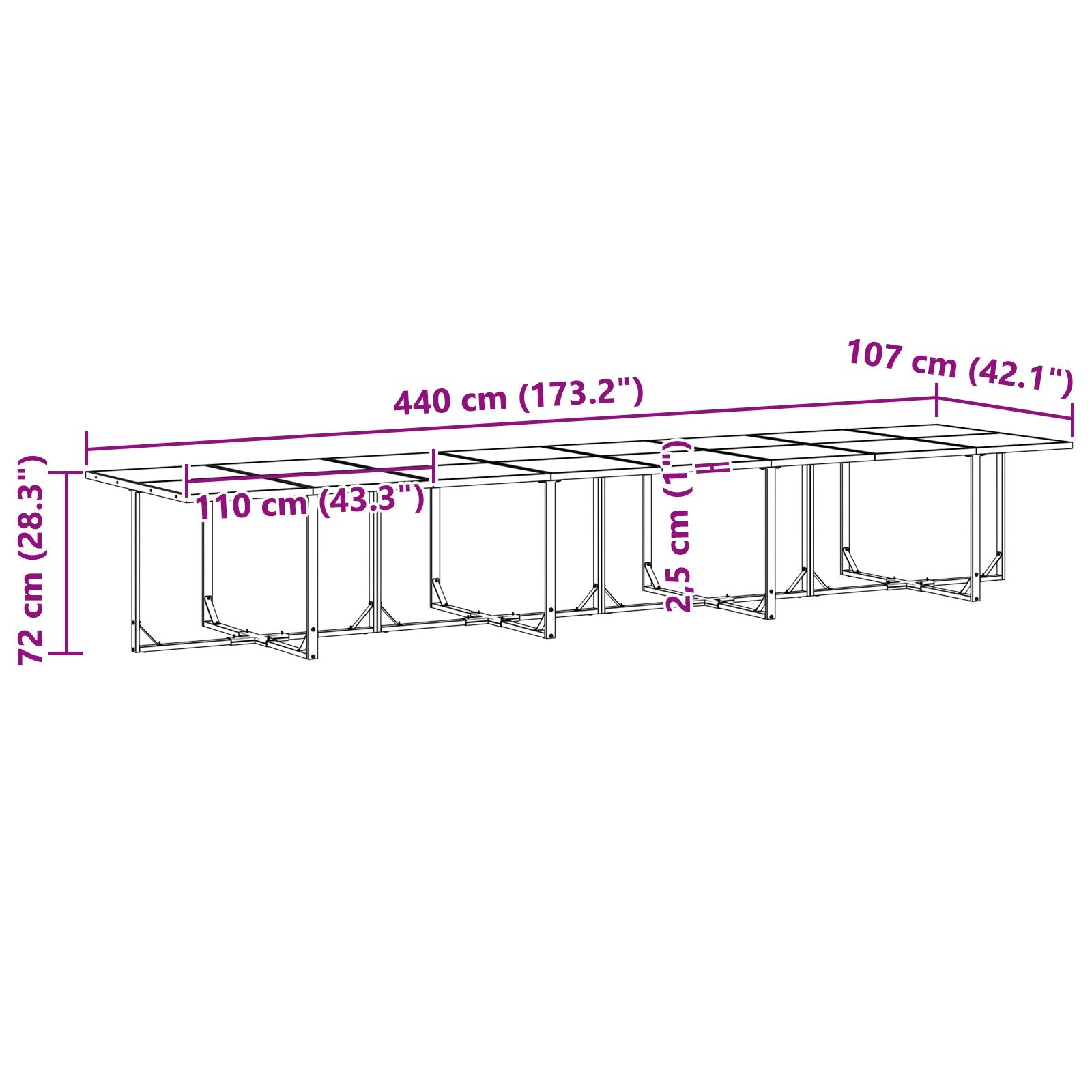 16-Delige Tuin Eetset Met Kussens Van Staal En Textileen