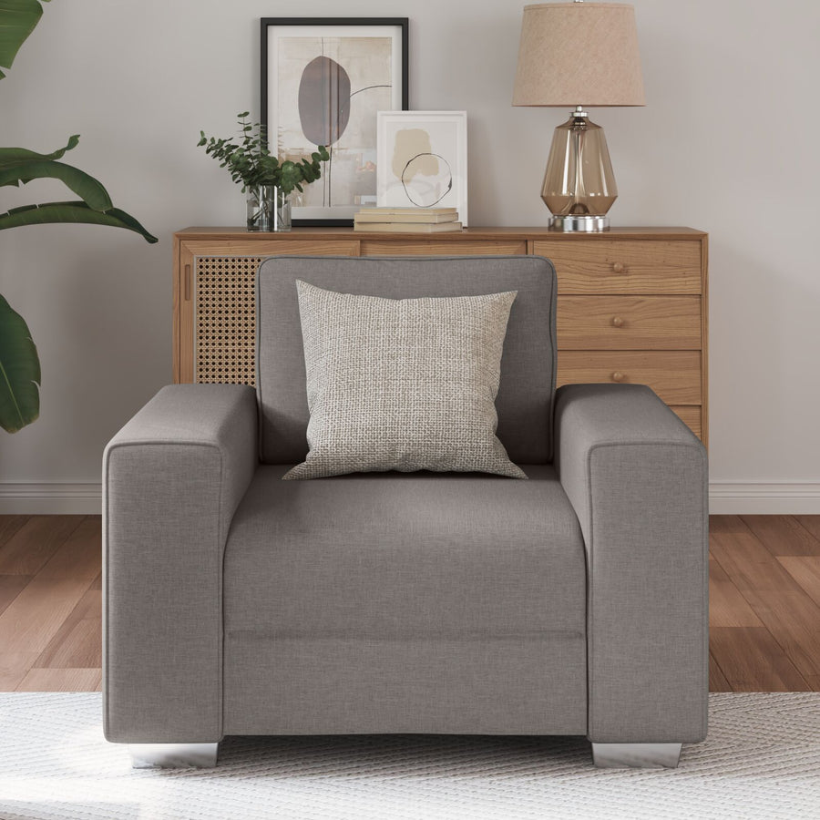 Fauteuil In - Stof Taupe 59 cm