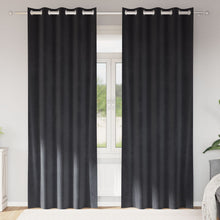 Blackout Gordijnen 2 Stuks Fluweel Donkergrijs 140 x 225 cm met oogjes