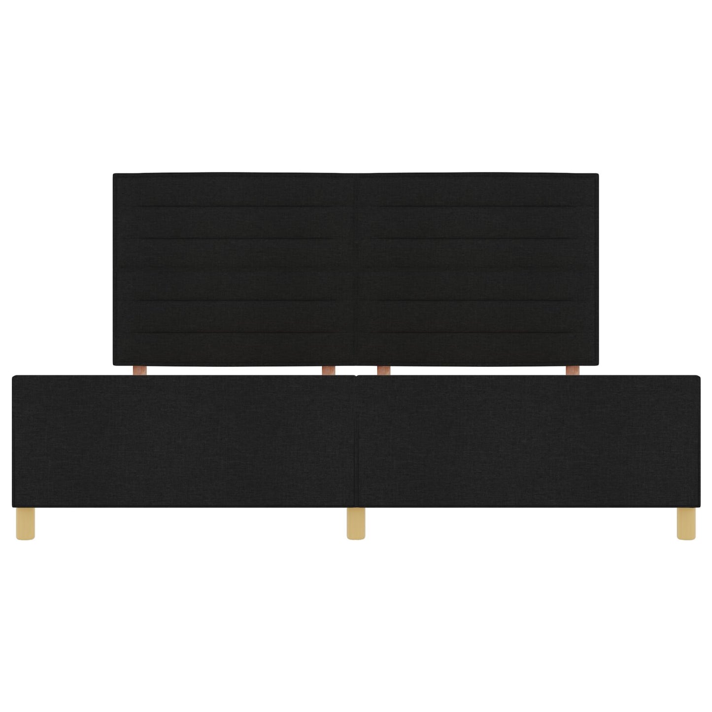 Zwarte Stoffen Bedombouw 200X200 Cm Crème