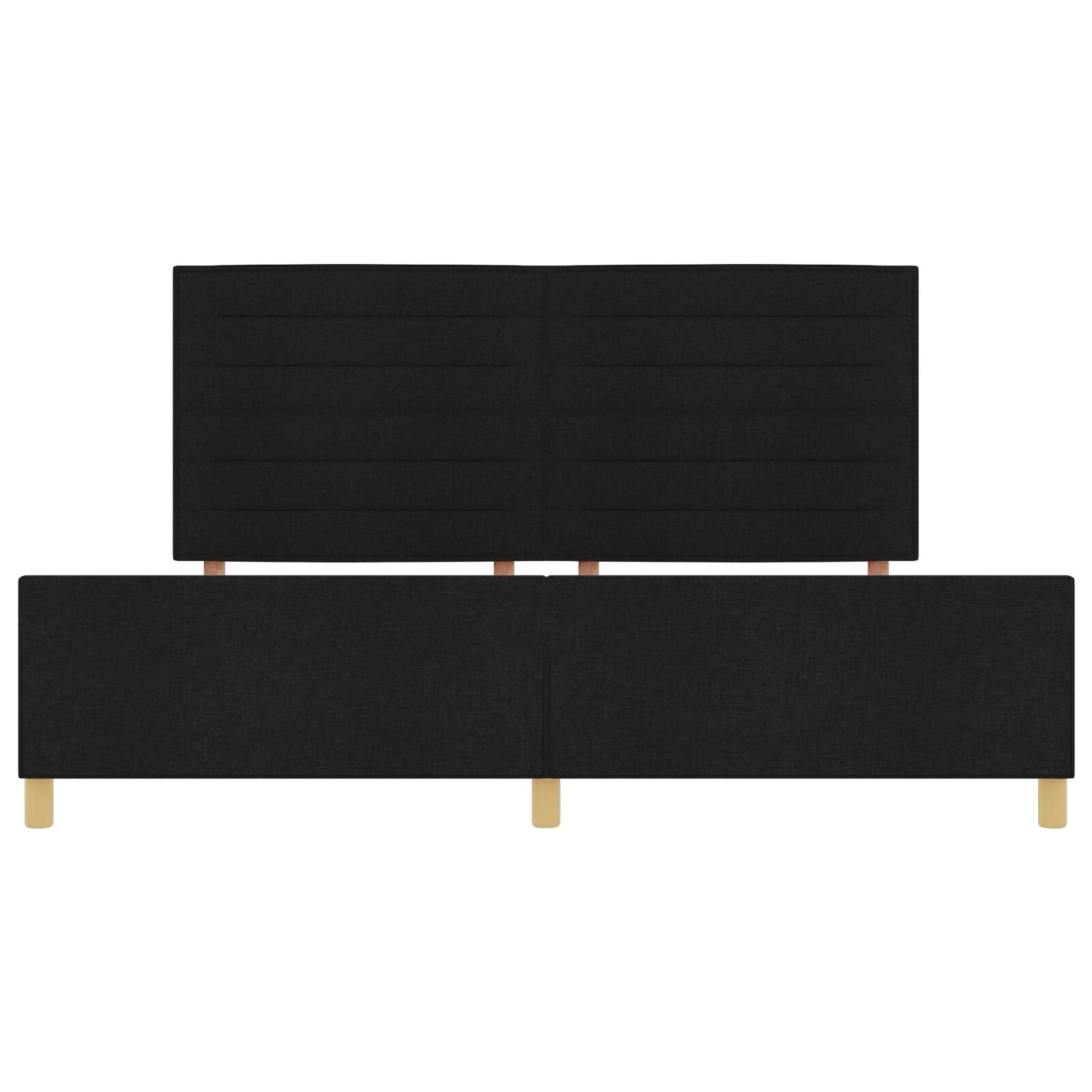 Zwarte Stoffen Bedombouw 200X200 Cm Crème