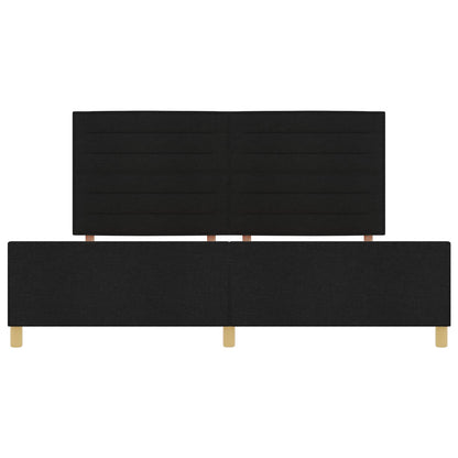 Zwarte Stoffen Bedombouw 200X200 Cm Crème