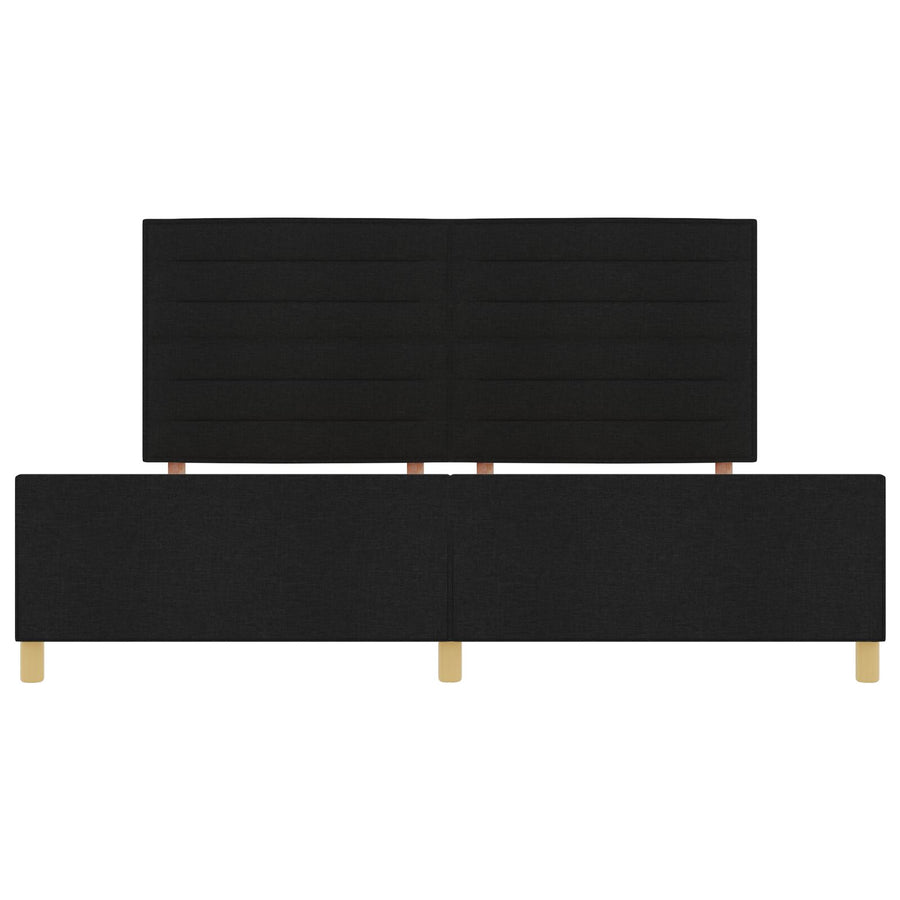 Zwarte Stoffen Bedombouw 200X200 Cm Crème