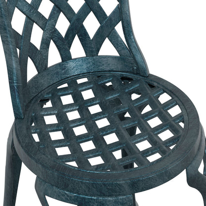 Tuinstoelen 2 Stuks E Gietaluminium Groen