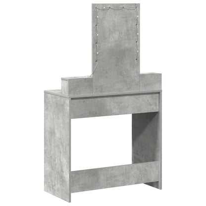 Kaptafel Met Led-Verlichting Beton grijs 79 x 41 x 140 cm
