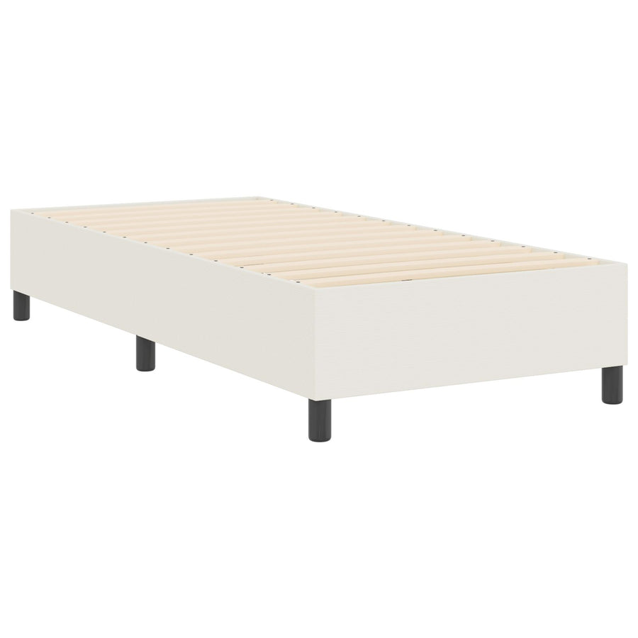 Boxspring Bed Corduroy Stof Crème 80 x 200 cm