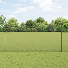 Gelaste Draad Omheining Met 10 U-Palen Grijs 1.4X10 M Staal