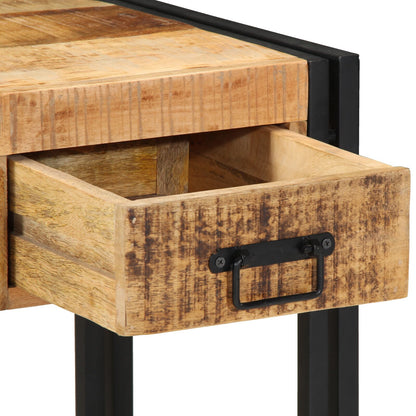 Bijzettafel Massief Ruw Hout Mango 40 x 40 x 50 cm Massief ruw mango-hout