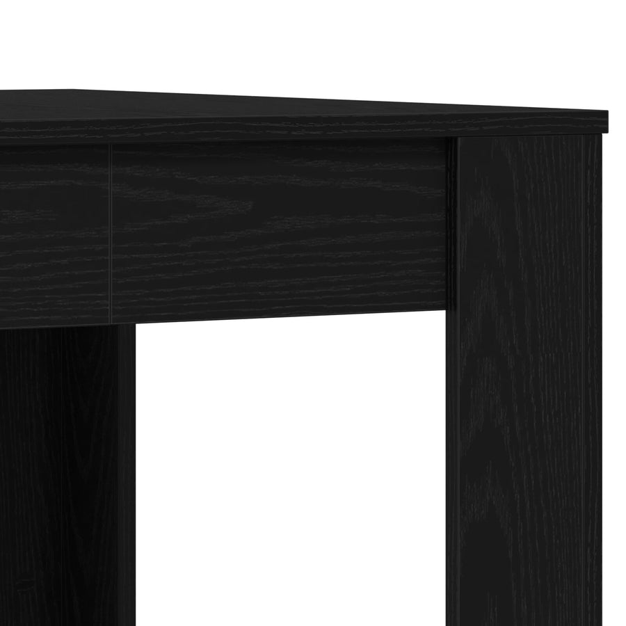 Eettafel Zwart Eiken 140X74,5X76 Cm Geengineerd Hout