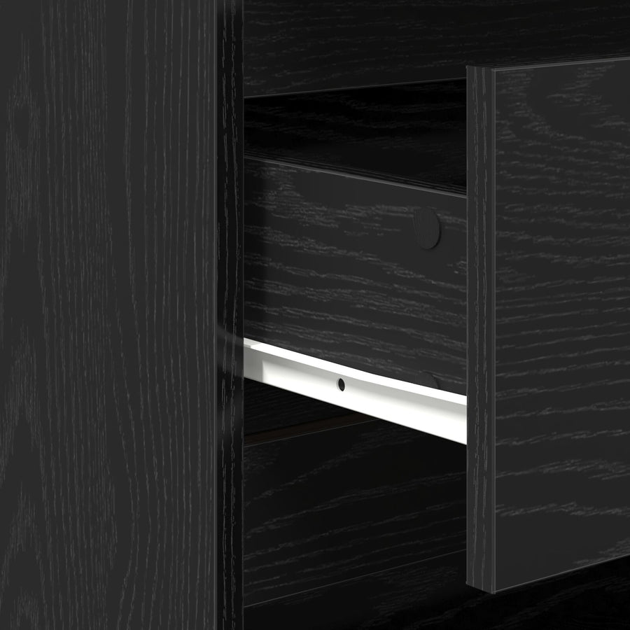 2-Delige Dressoirs In Zwart Eiken Hout