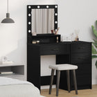 Kaptafel 50x41x135 cm zwart eiken