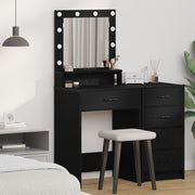 Kaptafel 50x41x135 cm zwart eiken