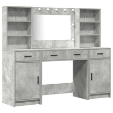 3-Delige Kaptafel Set Betonnen Grijs Gengineerd Hout