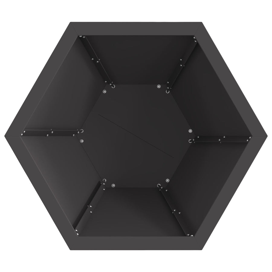 Vuurkorf Hexagonaal Zwart 50X50X40 Cm Staal Koudgewalst staal/Zwart