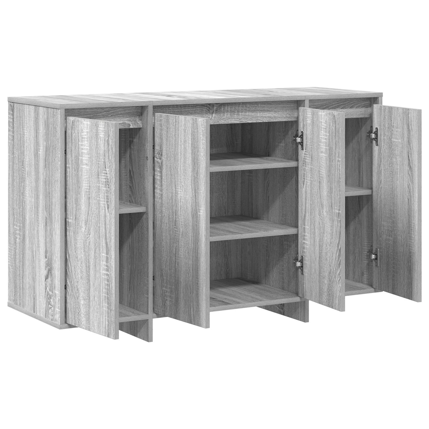 Dressoir Grijze Sonoma Bewerkt Hout 120 X 41 X 75 Cm