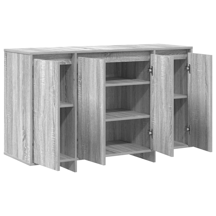 Dressoir Grijze Sonoma Bewerkt Hout 120 X 41 X 75 Cm
