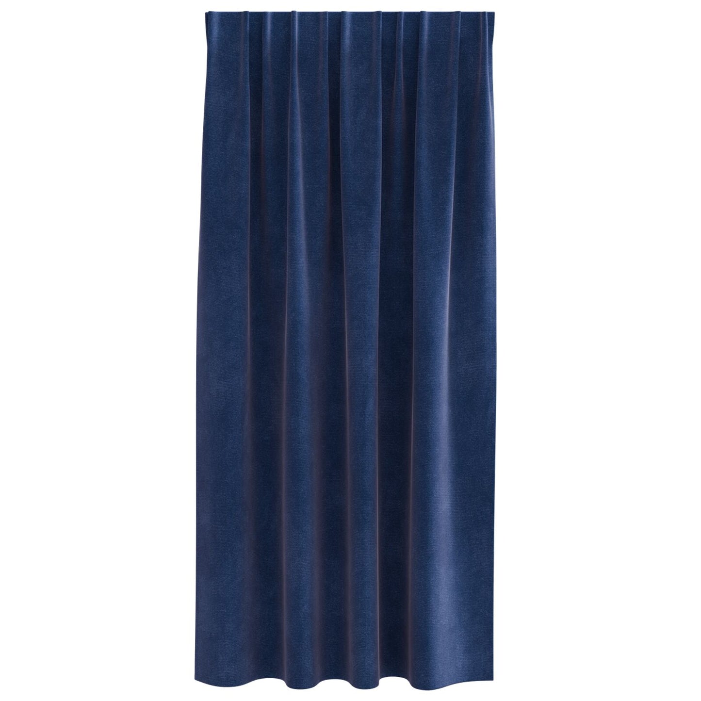 Blackout Gordijnen Met Top Tape 2 Stuks E Velvet Donkerblauw 140 x 175 cm met ingenaaide tape