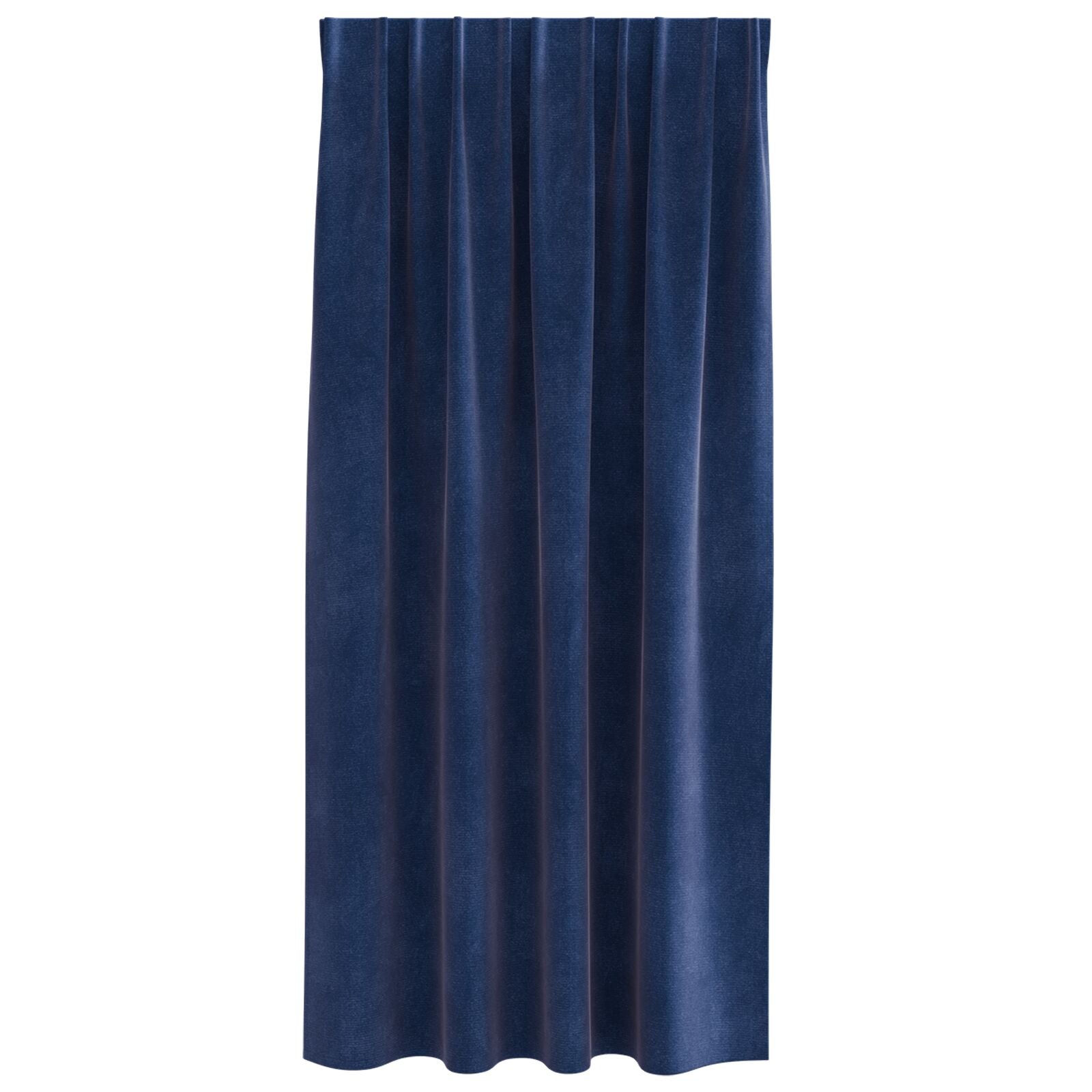 Blackout Gordijnen Met Top Tape 2 Stuks E Velvet Donkerblauw 140 x 175 cm met ingenaaide tape