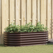 Verhoogd bed 160x80x44 cm staal bruin