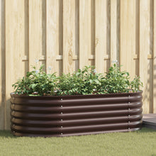 Tuin Verhoogd Bed Gegalvaniseerd Staal 160 x 80 x 44 cm Bruin