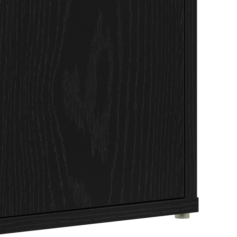 Schoenenkast Bewerkt Hout Zwart eiken 60 x 35 x 70 cm