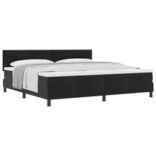 Boxspringbed Met Matras Zwart 200X200 Cm Fluweel Blauw