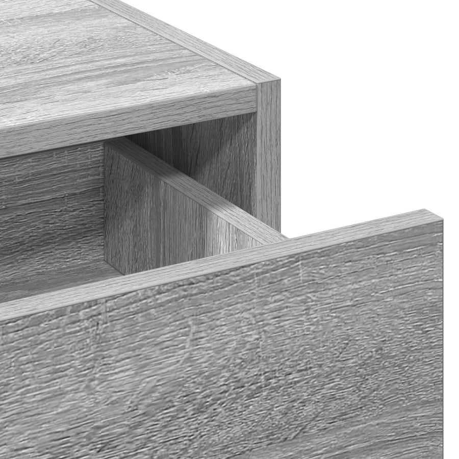 Wandkaptafel 100 x 40 x 70 cm Grijs sonoma zonder LED