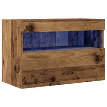 Tv Wandkast Met Led Verlichting 1 Oud hout