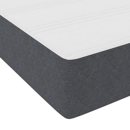 Boxspringbed Met Matras Donkergrijs Super King Corduroy Stof