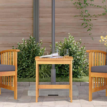 Tuin Bijzettafel Bruin 45X45X50 Cm Massief Acaciahout