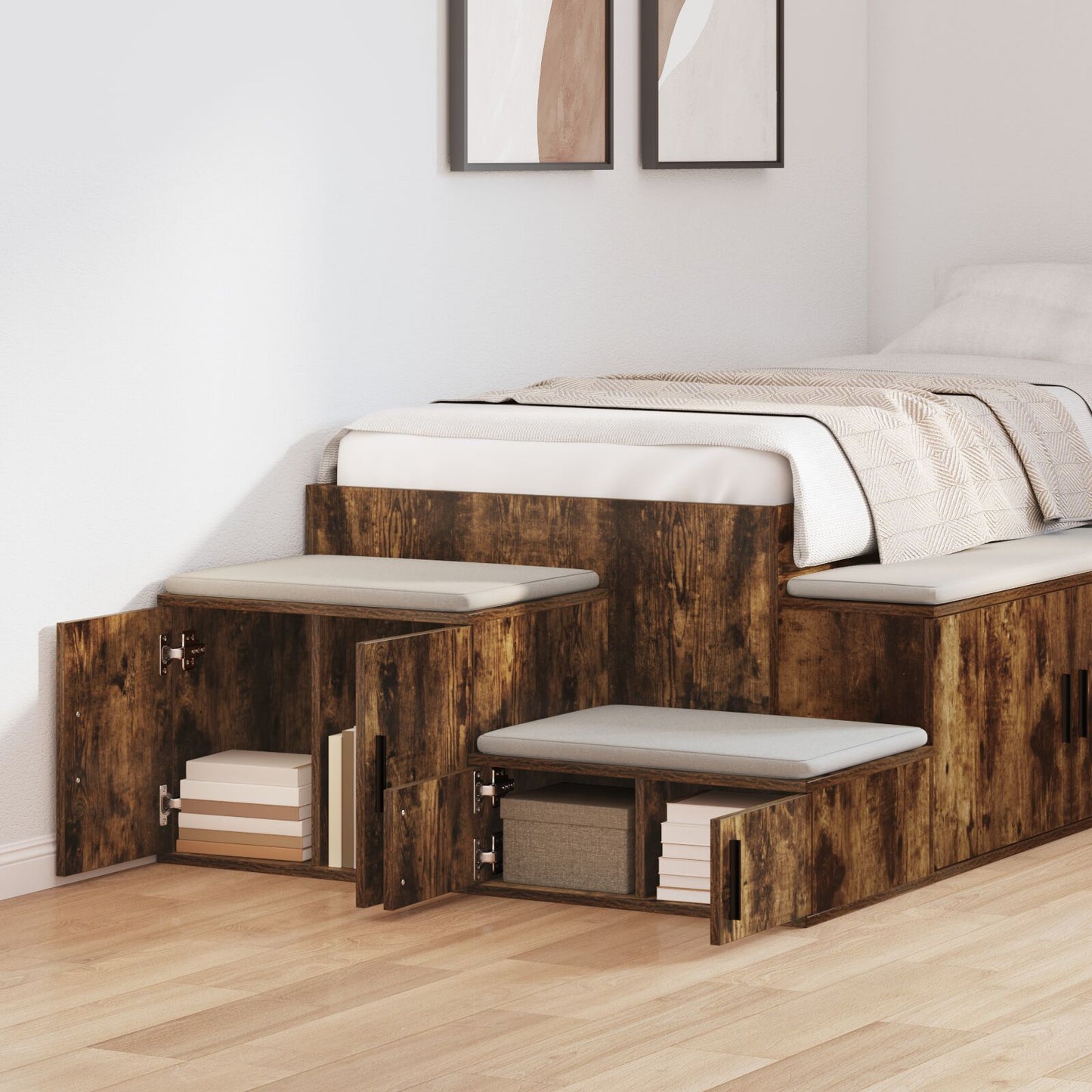 Opbergkast Geengineerd Hout Gerookt eiken 118 x 41 x 40 cm