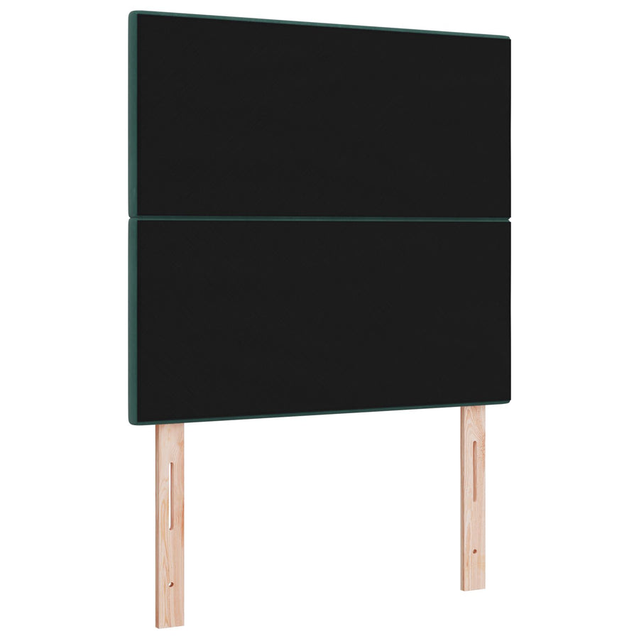 Hoofdbord Knopgestikt Fluweel Donkergroen 90 cm Hoog hoofdbord