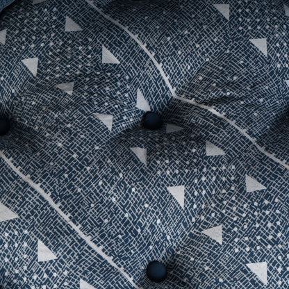 Modulaire Poef Indigo 70X70X54 Stof Indigo Print 70 x 70 x 54 cm Middelgrote bank