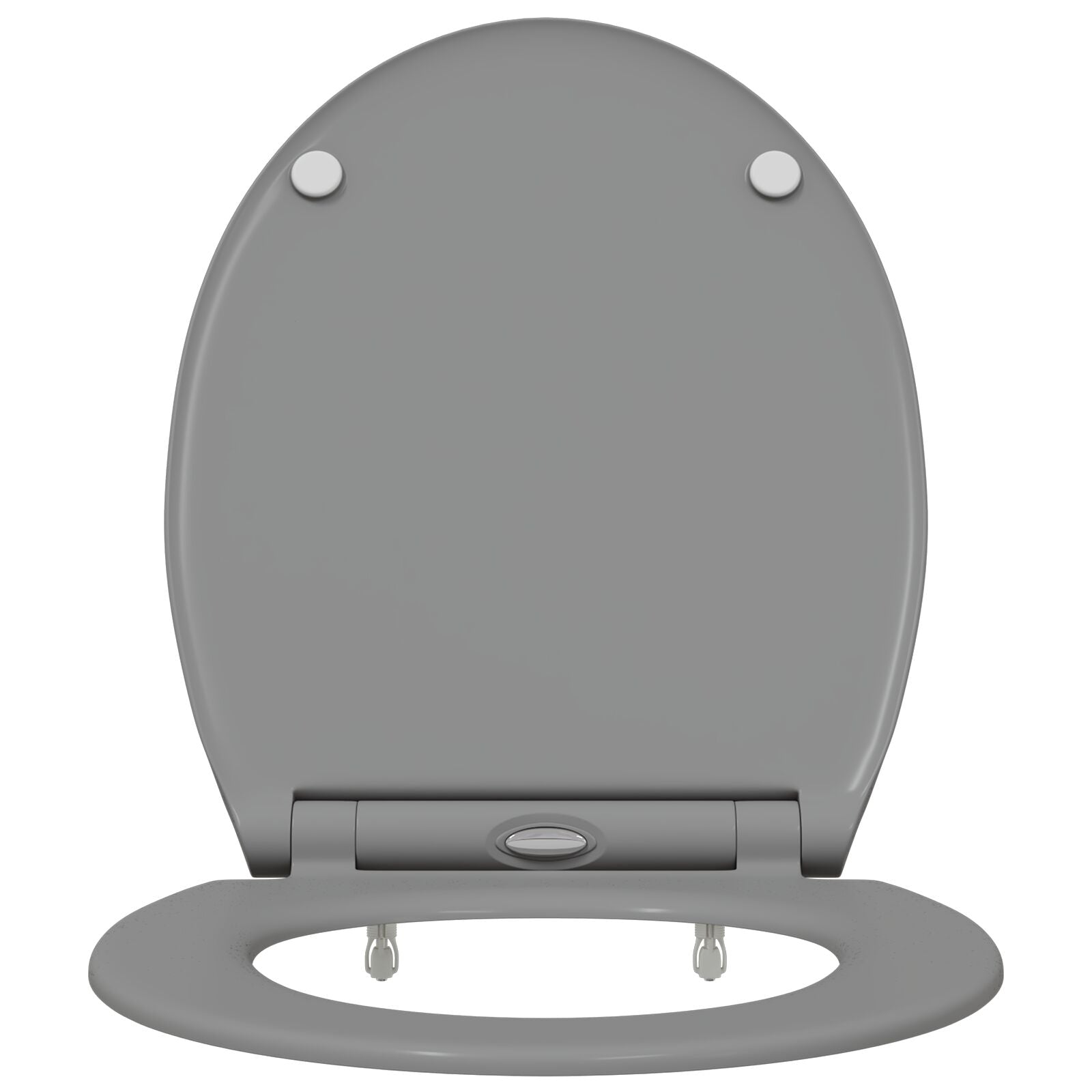 Snelle Release Toiletbril Met Zachte Sluiting Duroplast Grijs