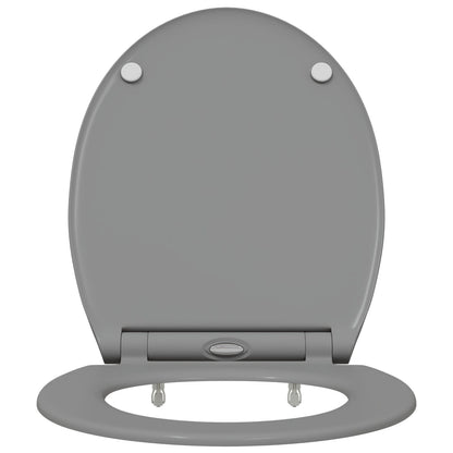 Snelle Release Toiletbril Met Zachte Sluiting Duroplast Grijs