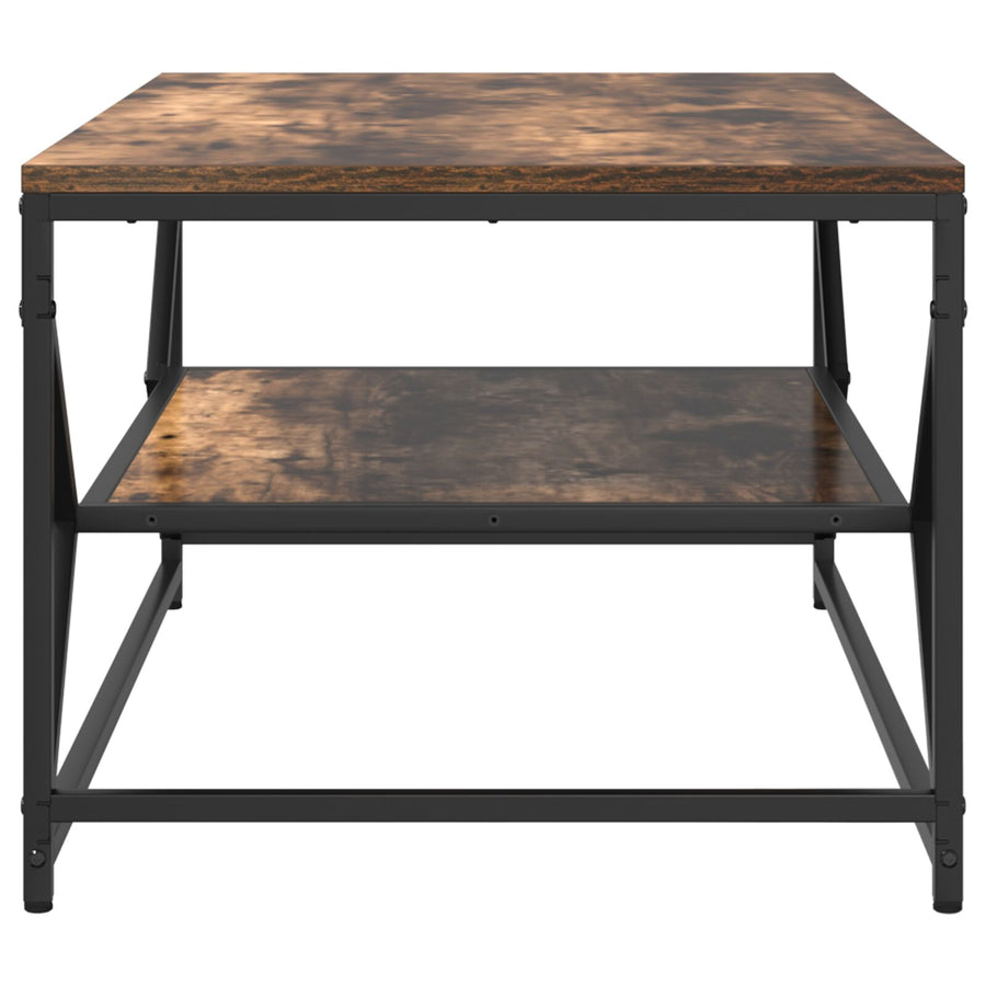 Salontafel Met Plank Spaanplaat Gerookt eiken 90 x 50 x 40 cm
